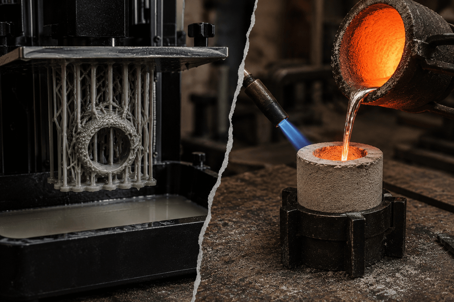 3D printing and casting process for fantasy jewelry